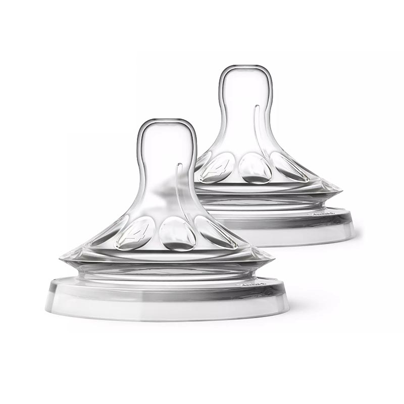 Avent Philips Linea Mamma e Bambino 2 Tettarelle Natural Per Liquidi Densi Fessura A Y